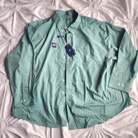 NWT Men's IZOD Advantage wrinkle free Button-Down Shirt 4XL - Picture 1 of 5
